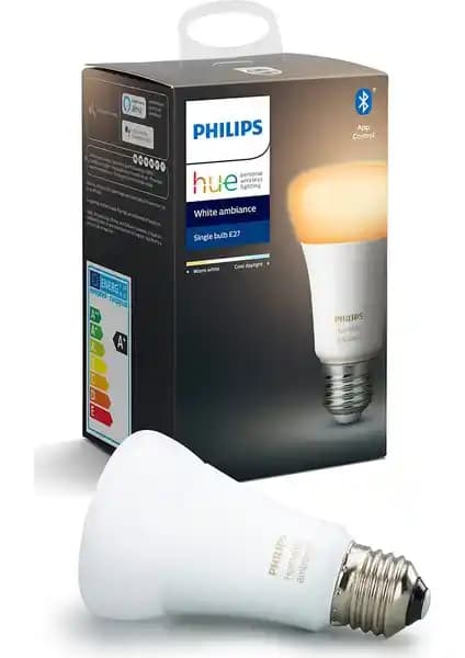 Philips Hue Beyaz Ambiyans Akıllı Ampul E27 Bluetooth ile modern ve enerji tasarruflu aydınlatma çözümleri