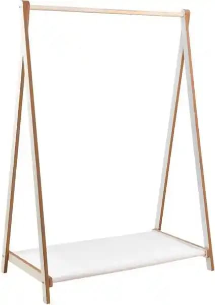 Prado Ahşap Dekoratif Ayaklı Elbise Askısı: Dayanıklı ve Şık Tasarım Özellikleri