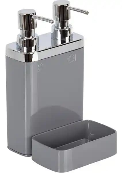 Primanova Viva 2'li Sıvı Sabunluk Modern ve Dayanıklı Banyo Aksesuarı