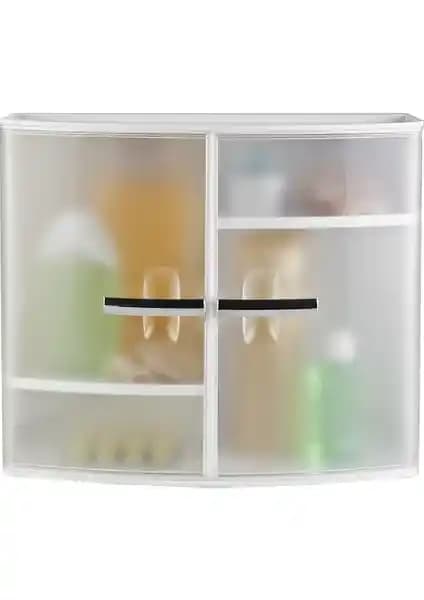 Primanova Yüksek Raflı Banyo ve Ecza Dolabı: Şık ve Dayanıklı Depolama Çözümü