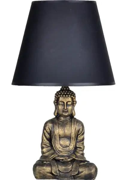 qdec Buda Abajur Gold Siyah Modern ve Şık İç Mekan Aydınlatma Çözümü