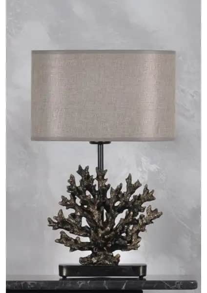 Qdec Modern Dizayn Mercan Abajur Gold H Gold ile Şık ve Fonksiyonel Aydınlatma Çözümü