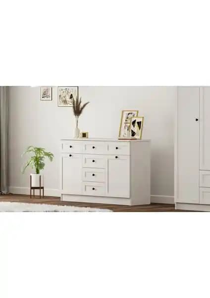 Rabi Mobilya Rumy-S1 Country Mega Şifonyer: Modern ve Fonksiyonel Depolama Çözümü