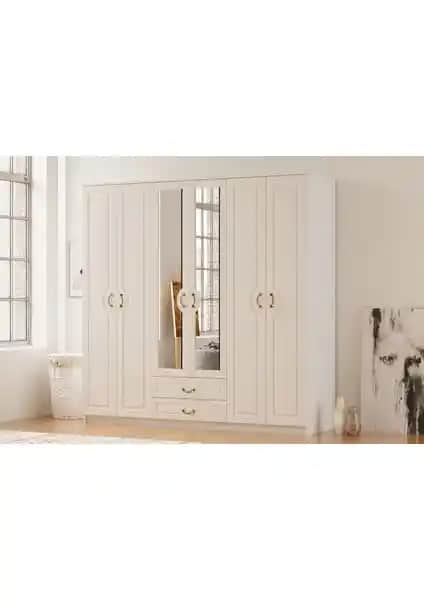 Rabi Mobilya Yağmur Country Gardırop: Şık ve Fonksiyonel Modern Depolama Çözümü