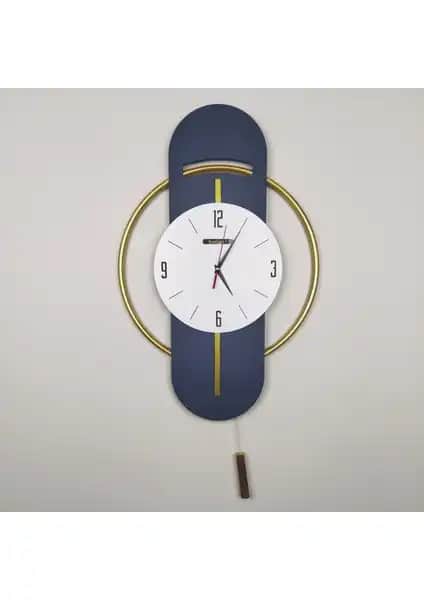Racart Modern Gold Sarkaçlı Duvar Saati – Şık ve Fonksiyonel Tasarım