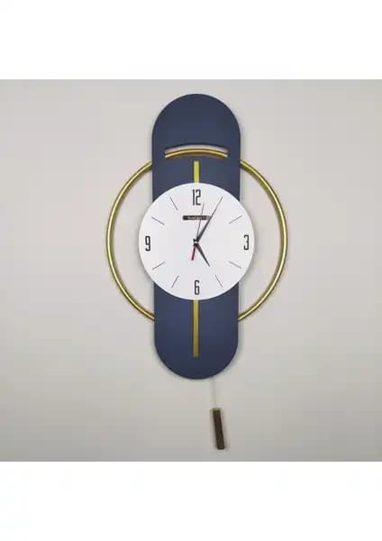 Racart Modern Gold Sarkaçlı Duvar Saati – Şık ve Fonksiyonel Tasarım