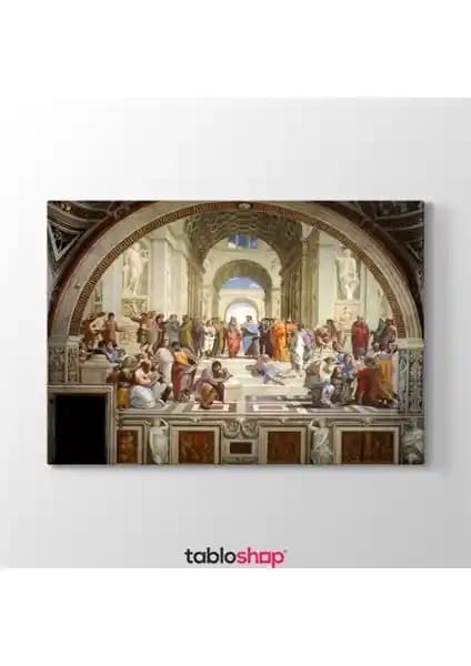 Raffaello Sanzio Atina Okulu Kanvas Tablo Sanat ve Dekorasyon İçin Şık Bir Seçenek