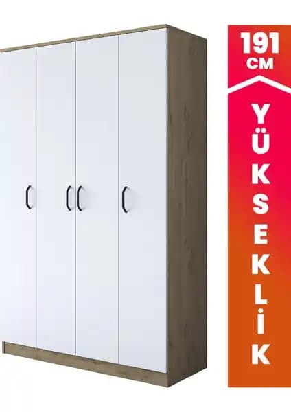 Rani BA116 Geniş Gardırop Modern Tasarım ve Fonksiyonellik Sağlayan Mobilya Çözümü