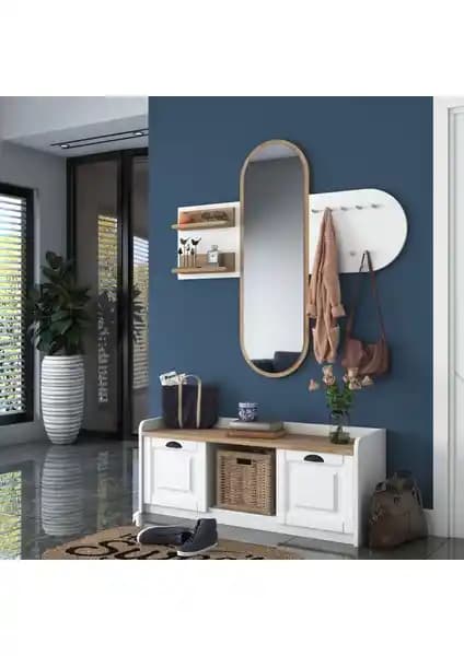 Rani EE101 Aynalı Vestiyer Modern Tasarım ve Fonksiyonellik Sunan Şık Çözüm