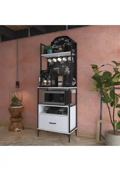 Rani JE155 Işıklı Kahve Köşesi Çekmeceli Çok Amaçlı Mutfak Dolabı Analizi ve Özellikleri