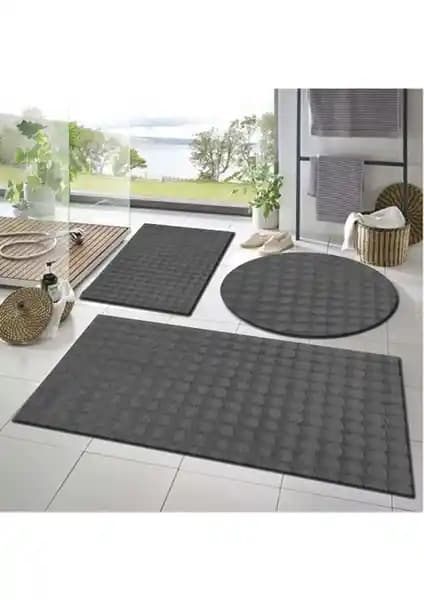 Raschel Carpet Balat Halı Seti Güvenli ve Şık Banyo Deneyimi İçin Uygun Alternatif