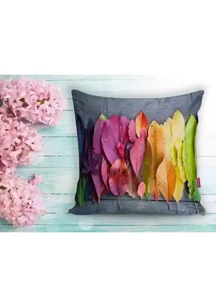 RealHomes Dijital Baskılı Modern Yastık Kırlent Kılıfı 45x45 cm Dayanıklı ve Renkli