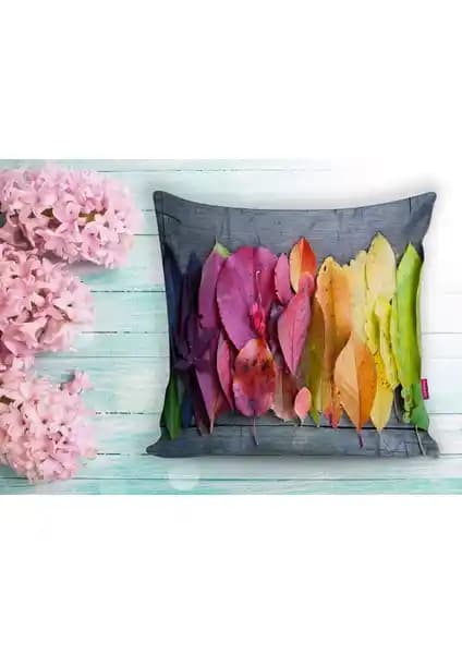 RealHomes Dijital Baskılı Modern Yastık Kırlent Kılıfı 45x45 cm Dayanıklı ve Renkli