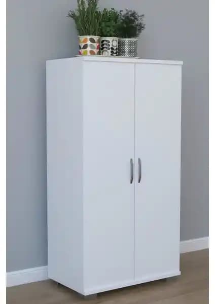 Remaks 110 cm Çok Amaçlı Kapaklı Mutfak Dolabı Beyaz, Dayanıklı ve Şık Tasarım