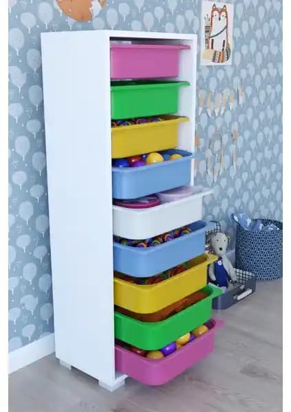 Remaks 9 Sepetli Çok Amaçlı Oyuncak Dolabı ile Çocuk Odalarınızda Düzen ve Estetik
