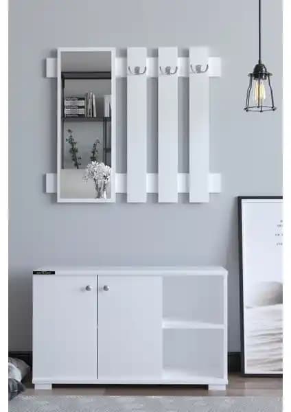 Remaks Plus Aynalı Vestiyer ve Ayakkabılık: Modern, Şık ve Fonksiyonel Tasarım