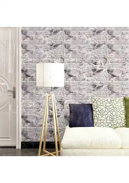 Renkli Duvarlar 70x38cm Modern ve Pratik 3D Duvar Paneli ile İç Mekan Dekorasyonu