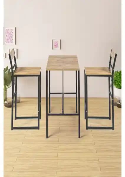 RetoDesign Siyah Metal Ayaklı Modern Yemek Bar Masası Takımı İncelemesi ve Kullanıcı Yorumları