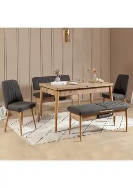 Reysa Mobilya Sembol Extra Masa Takımı: Modern ve Fonksiyonel Oturma ve Yemek Seti