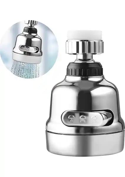 Sadan 3 Fonksiyonlu Krom Oynar Musluk Başlığı Modern Mutfaklar İçin Uygun