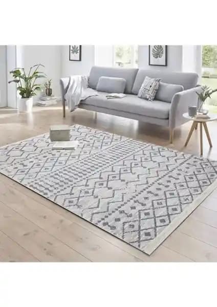 Saraz Halı Bohem Serisi Çift Taraflı Pamuklu İskandinav Tarzı Kilim: Modern ve Estetik Dekorasyon İçin Ideal