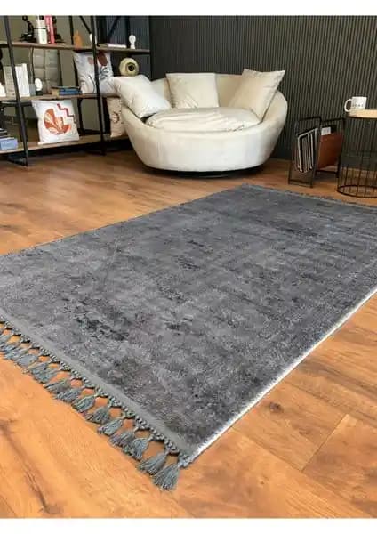 Saraz Halı Puffy Modern Yıkanabilir Kaymaz Tabanlı Salon ve Mutfak Halısı