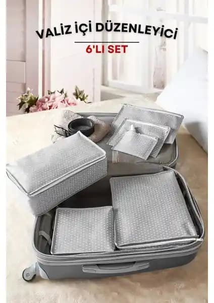 Serstil 6'lı Filesiz Valiz Düzenleyici Seti ile Seyahatlerde Organizasyon ve Konfor