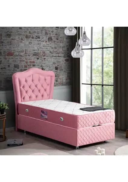 Setay Camelli Pembe Tek Kişilik Baza ve Başlık Seti Modern Tasarım ve Dayanıklılık