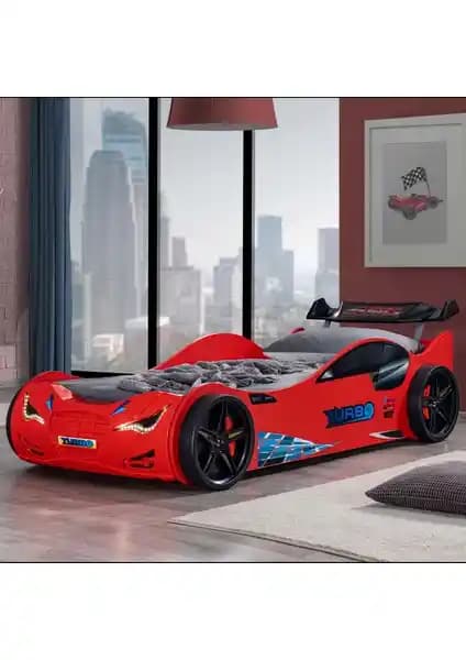 Setay Süpers Rüzgarlıklı Arabalı Yatak: Güvenli ve Eğlenceli Çocuk Odası Tasarımı