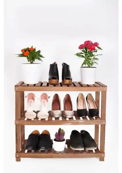 Severale El Yapımı Ahşap Ayakkabılık: Doğal ve Şık Depolama Çözümü