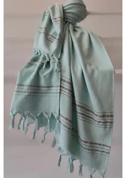 Sevim Tek Yüzlü Pamuk Havlu Peştemal Mint Renkli Şıklık ve İşlevsellik Bir Arada