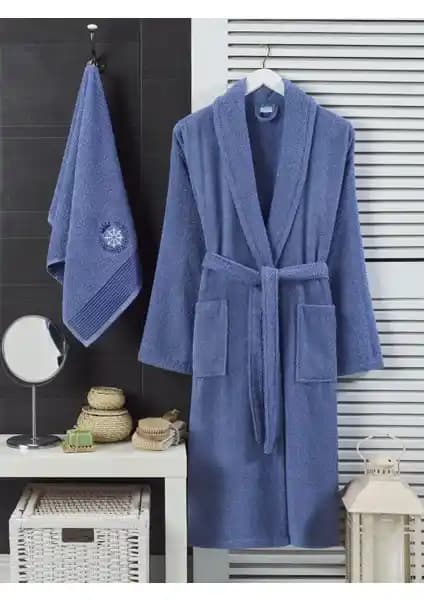 Şilay Home 2’li Havlulu Bornoz Seti Modern ve Konforlu Kullanım İçin Ideal