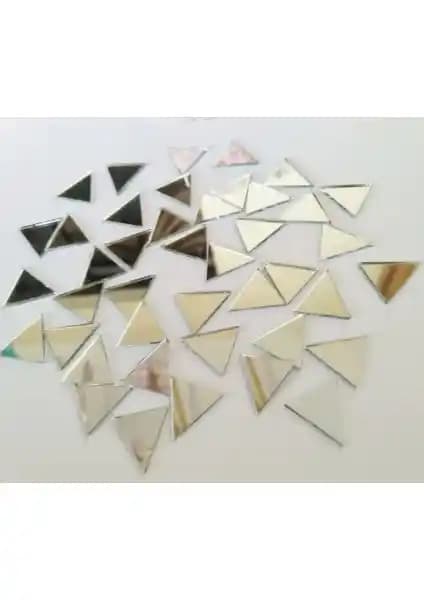 Şişecam 100’lü Dekoratif Kırık Üçgen Aynalar Modern İç Mekanlar İçin Uygun