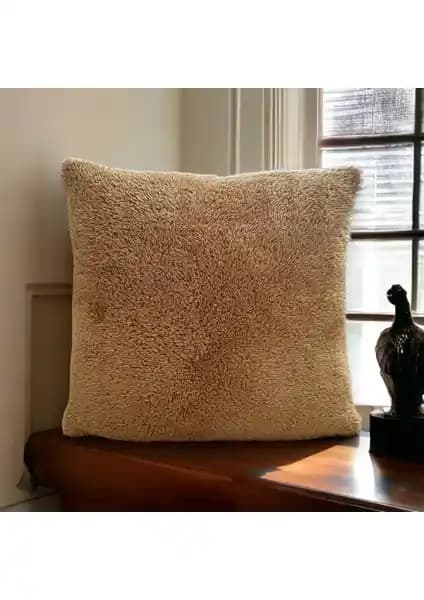 Sk Home Çift Taraflı Peluş Kırlent Kılıfı 43x43 cm Estetik ve Konfor Sağlar