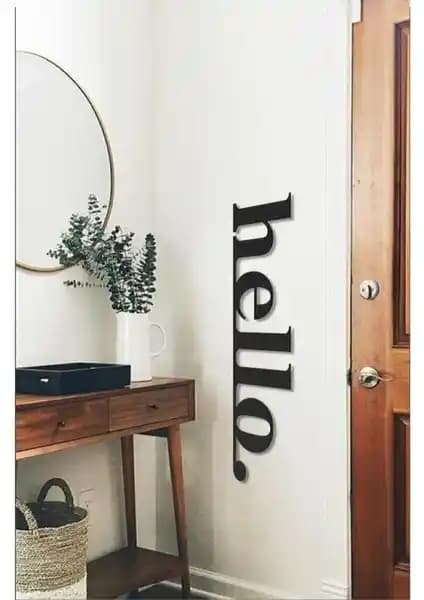 Softclass Numa Concept Hello Yazısı Modern ve Şık İç Mekan Dekoru Ürünü