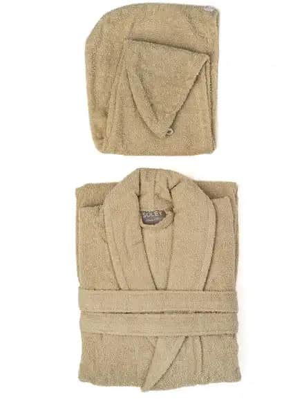 Soley Mayda Kadın Bornoz Seti: Yüksek Kalite ve Şıklık Sunan Pamuklu Tasarım