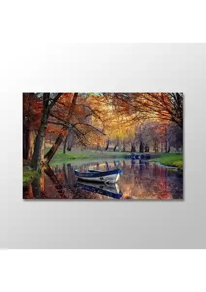 Sonbahar Temalı Kanvas Tablo Modern İç Mekan Dekorasyonu İçin Uygun