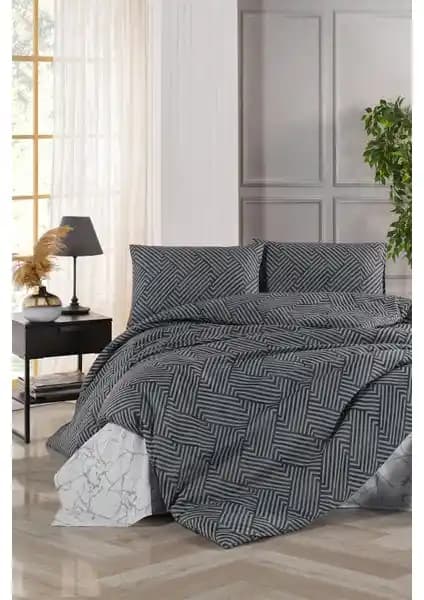 Tabu Home Utopia Çizgili Çift Kişilik Nevresim Takımı Modern ve Şık Tasarımıyla Öne Çıkıyor