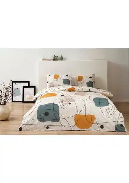 Taç Edna Hardal Çift Kişilik Nevresim Takımı Modern ve Sağlıklı Uyku İçin Ideal Seçenek