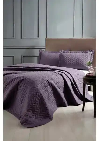 Taç Glory Mürdüm Çift Kişilik Yatak Örtüsü Şıklık ve Dayanıklılık Sunar