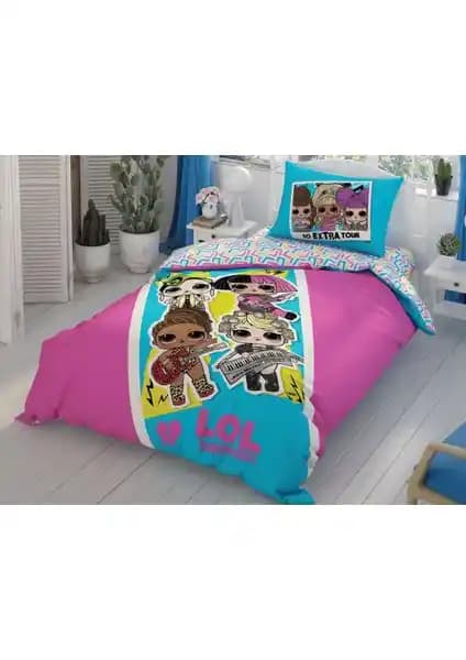 Taç Lol Surprise Tek Kişilik Nevresim Takımı Çocuklar İçin Konfor ve Estetik Sağlar