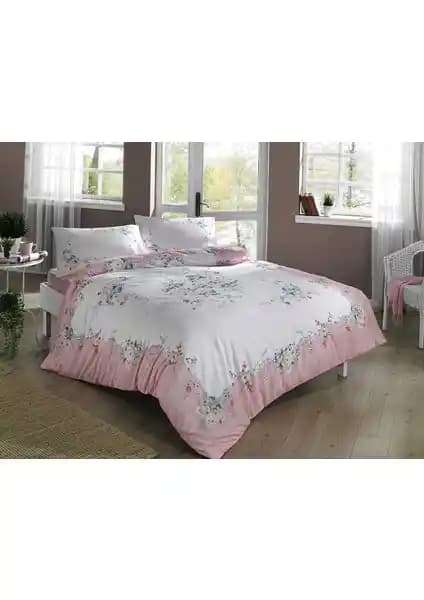 Taç Madelyn Pembe Ranforce Tek Kişilik Nevresim Takımı Yatak Odası Dekorasyonu İçin Uygun