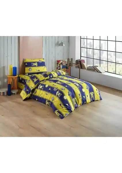Taraftarlara Özel Tek Kişilik Nevresim Takımı: Renkli ve Konforlu Spor Temalı Yatak Seti