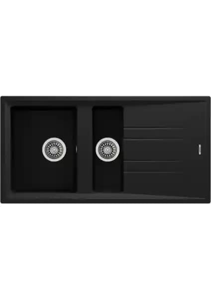 Teka STONE 60 B-TG METALLIC BLACK Ankastre Granit Evye: Modern ve Dayanıklı Mutfak Çözümü