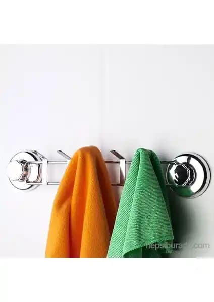 Tekno-tel Vakumlu 5'li Krom Askılık Günlük Kullanım İçin Pratik ve Estetik Çözüm