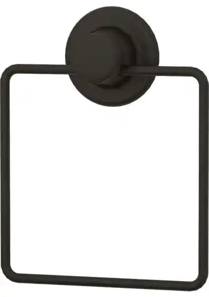 Tekno-tel Vakumlu Kare Havluluk Siyah Modern Banyo Dekorasyon Parçası