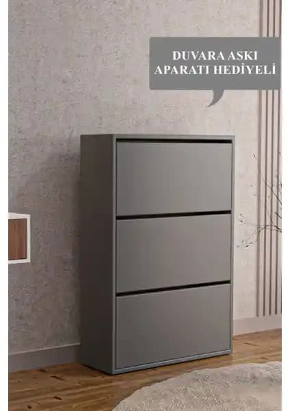 Teknotrust Modern AE-1078 Vizyon Ayakkabılık: Şık ve Fonksiyonel Duvara Monte Depolama Çözümü