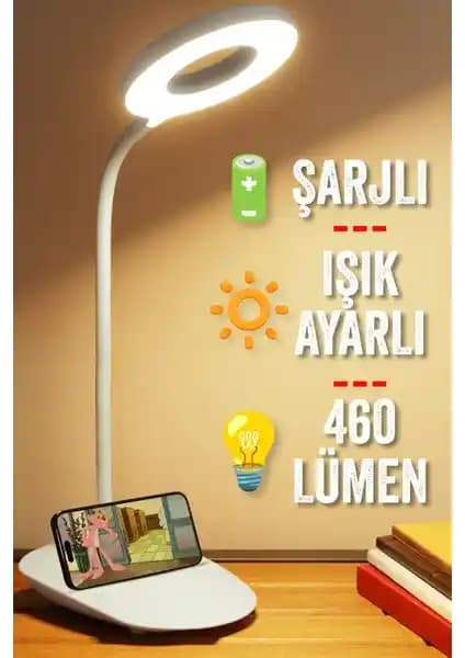 Telvesse Şarjlı Masa Lambası: Çok Yönlü Kullanım ve Ayarlanabilir Işık Seçenekleriyle Modern Tasarım
