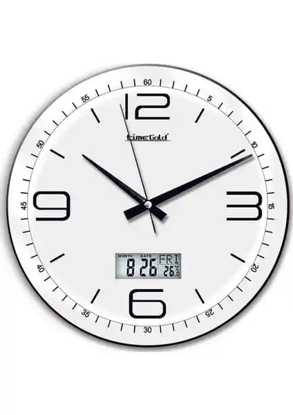 Time Gold Royal Duvar Saati 35cm Şık Tasarım ve Çok Fonksiyonlu Özellikleriyle