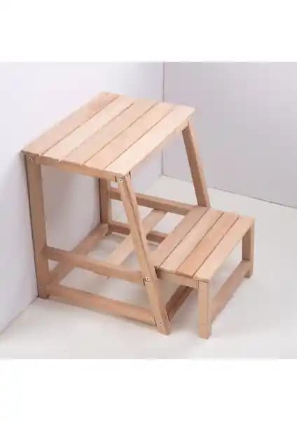 Tncn Mobilya Gürgen Ahşap Mutfak Merdiven Basamak Taburesi Özellikleri ve Kullanım Alanları